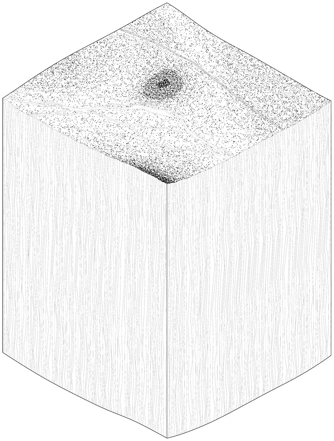 Axonometric of the campus roofscape