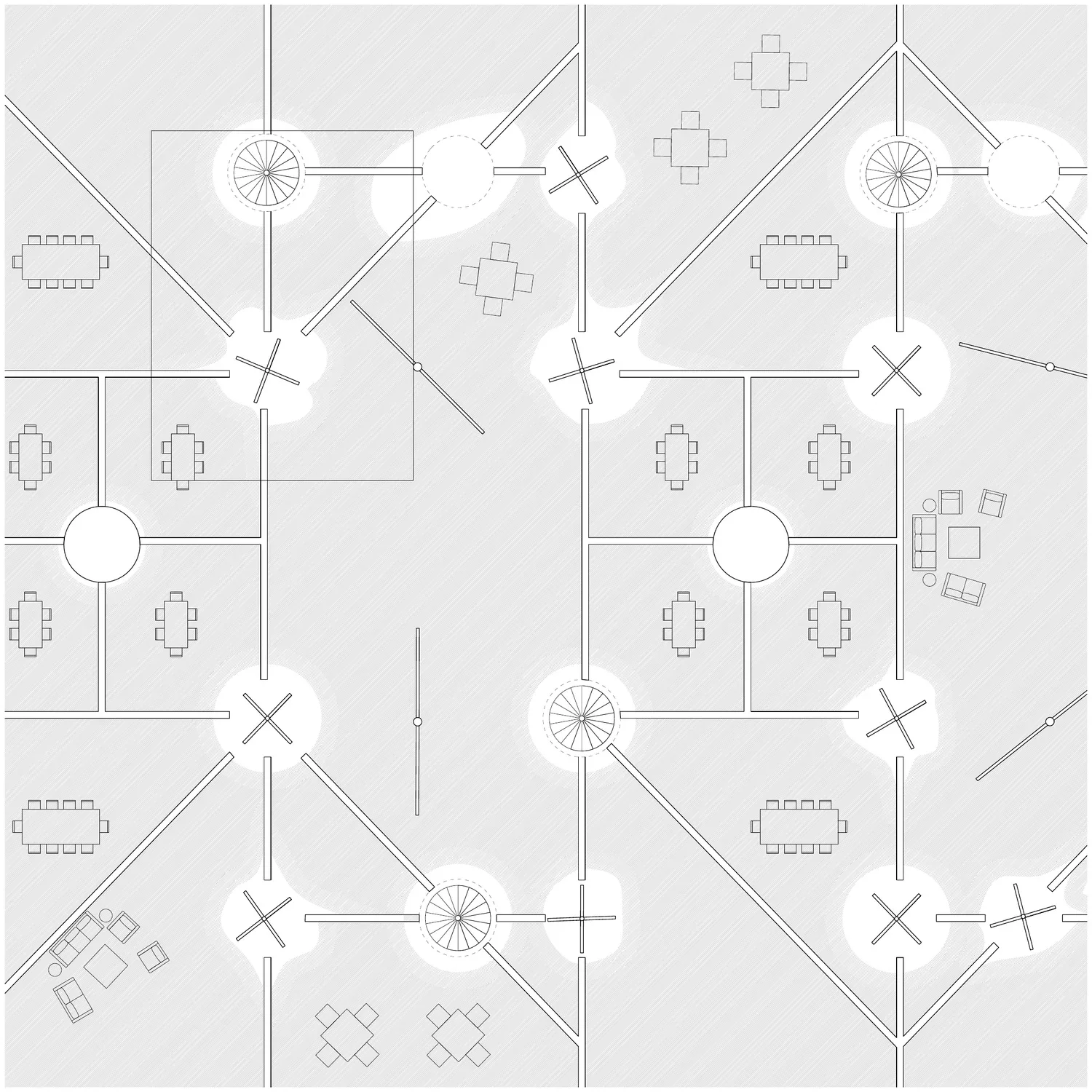 Field plan of the site
