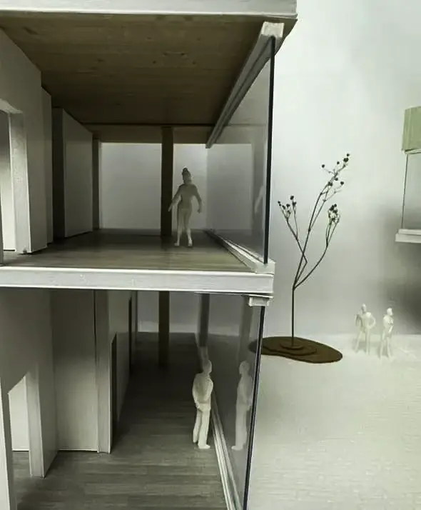 Photograph of the physical study model