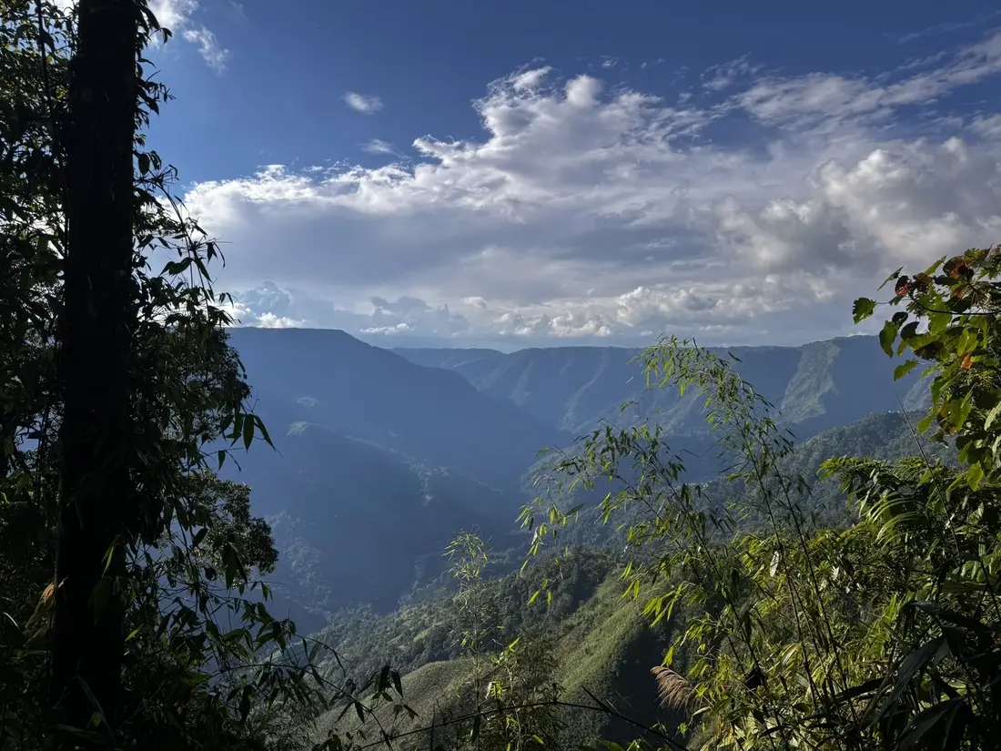 The mountain vista of Meghalaya