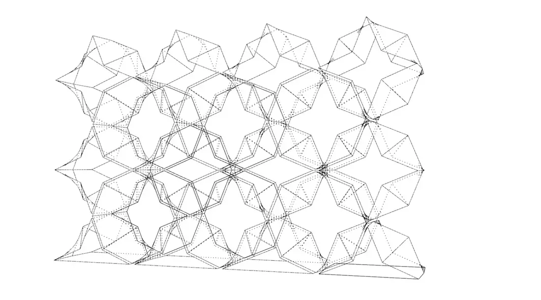 Folded Habitat — Wireframe — II